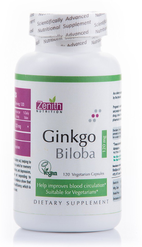 Zenith Nutrition Ginkgo Biloba - 120mg(120 No)