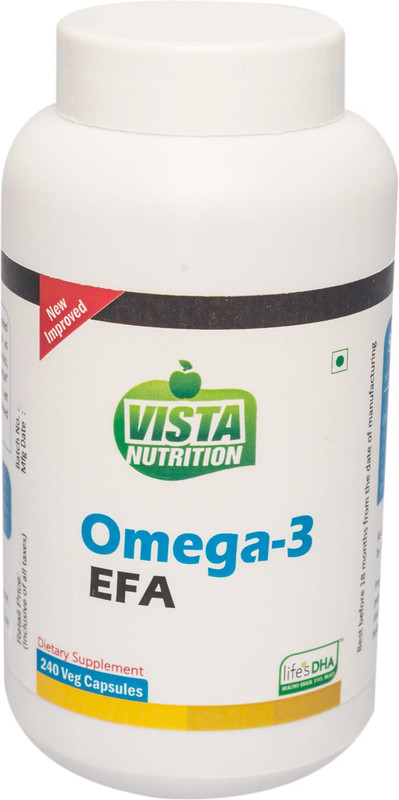 Vista Nutrition Omega-3 EFA(240 No) RS.1134 (33.00% Off) - Flipkart
