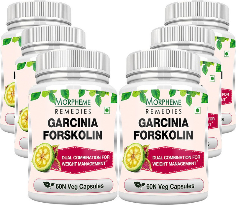 Morpheme Remedies Garcinia Forskolin Extract 500mg Extract (Pack of 6)(360 No) RS.2999 (66.00% Off) - Flipkart
