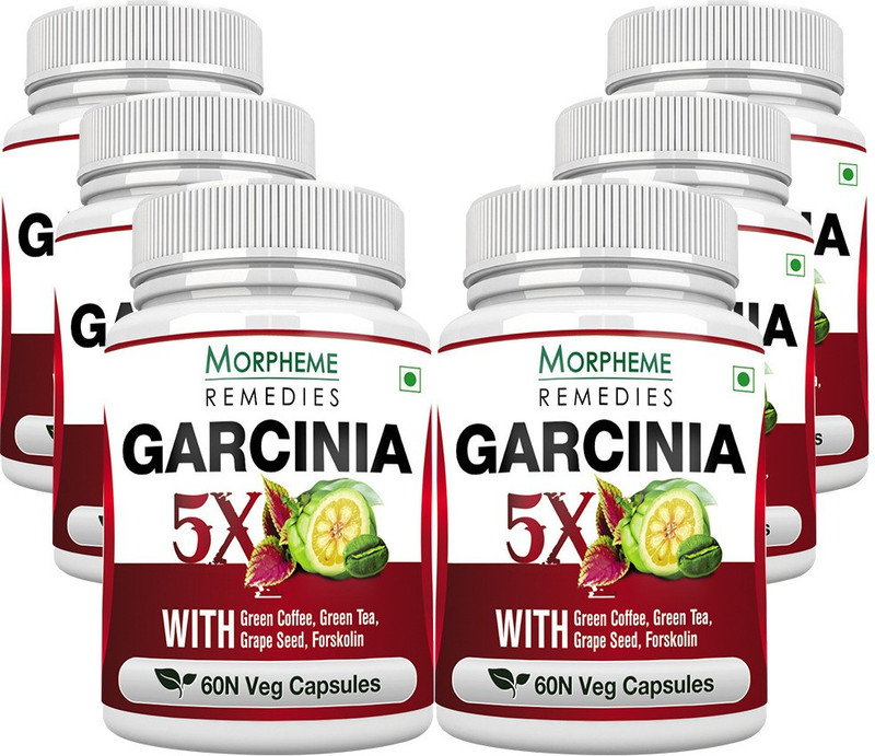 Morpheme Remedies Garcinia 5X 500mg Extract (Pack of 6)(360 No) RS.3149 (56.00% Off) - Flipkart