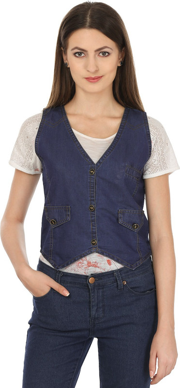 Haniya Solid Women Waistcoat
