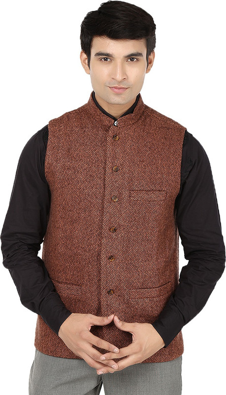 Reevolution Stylish Make Self Design Men Waistcoat