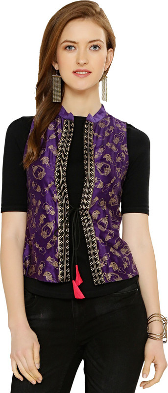 FUNK FOR HIRE Printed Women Waistcoat