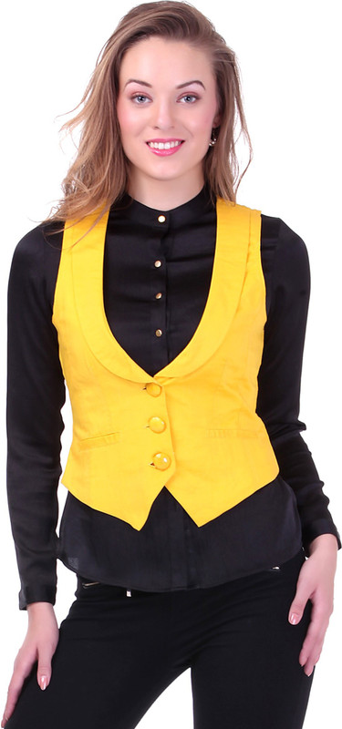 Sassafras Solid Women Waistcoat