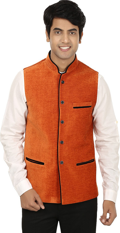 Platinum Studio Stylish Charm Self Design Men Waistcoat