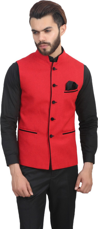 Manq solid men's waistcoat top