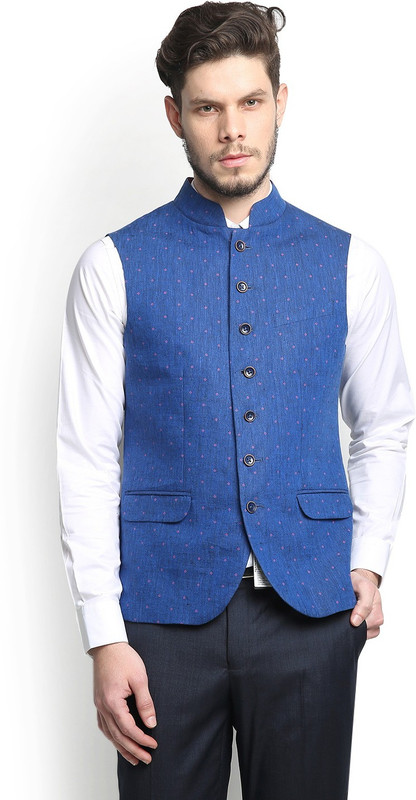Blackberrys Printed Men Waistcoat