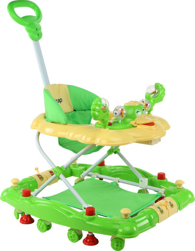LuvLap Musical Activity Walker With Parent Rod(Green)
