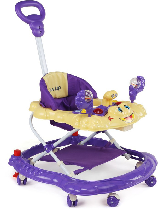 LuvLap Musical Activity Walker With Parent Rod(Purple)