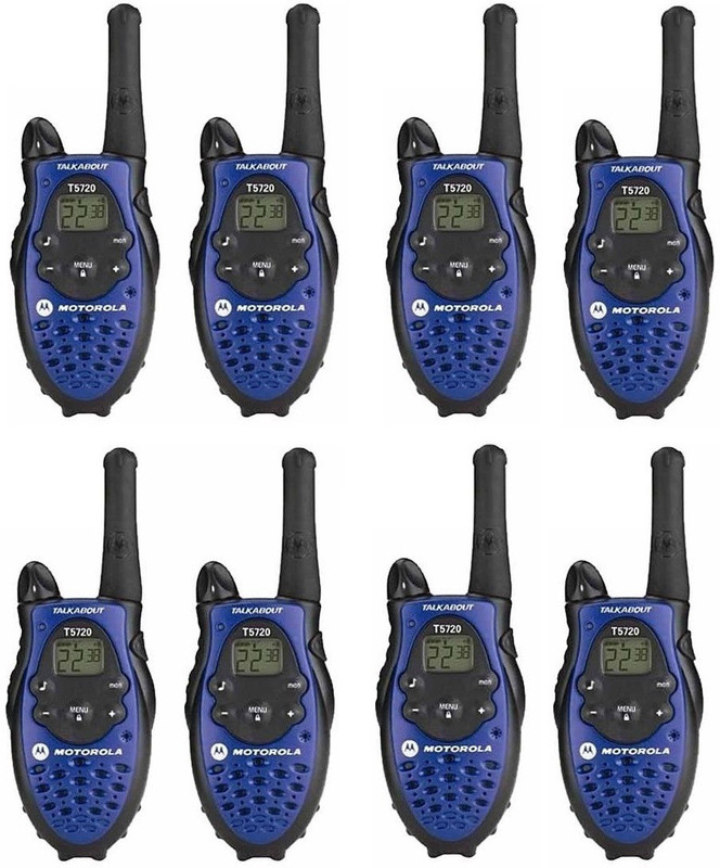 Motorola Eight Way T5720 Talkabout Walkie Talkie(Blue, Black)