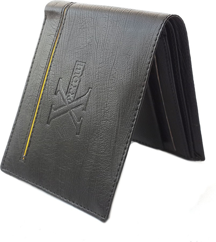Sasta Vasta Men Casual Black Artificial Leather Wallet(8 Card Slots)