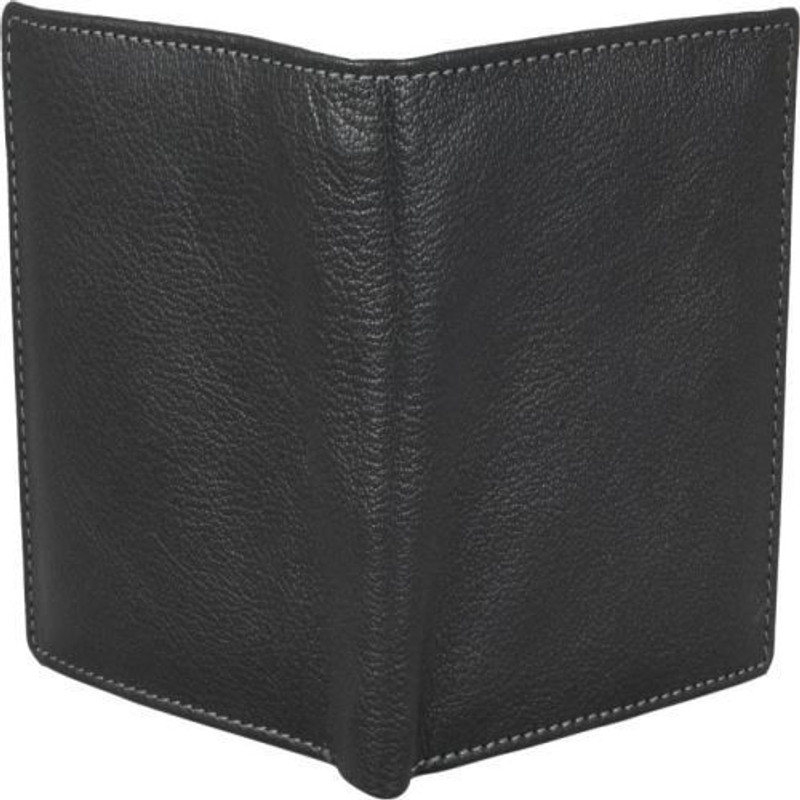 SARAKRAFT Men Black Genuine Leather Wallet(8 Card Slots)