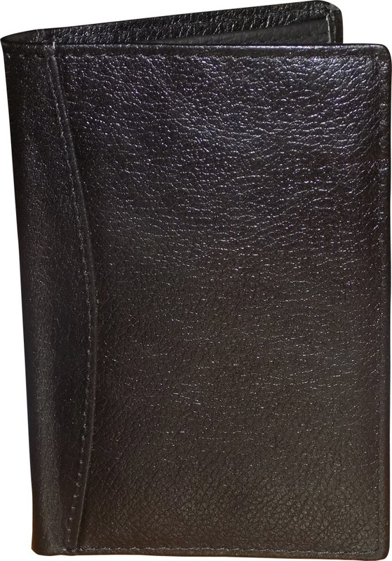 Kan Black Premium Quality Leather Travel Organizer with 8 Card Slots(Black)