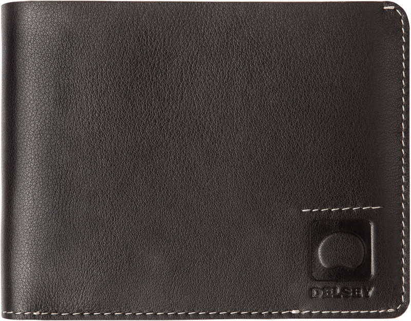 Delsey Men Brown Genuine Leather Wallet(4 Card Slots)