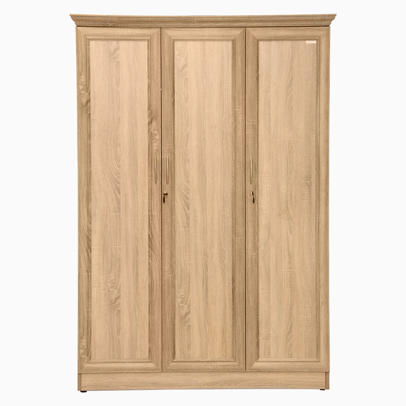 Godrej Interio Eudora N15 3 Door Wardrobe Engineered Wood 3 Door Wardrobe(Finish Color - Sonoma Oak)