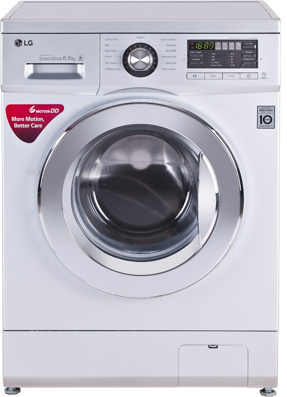 LG 6.5 kg Fully Automatic Front Load with In-built Heater Silver(FH096WDL24)