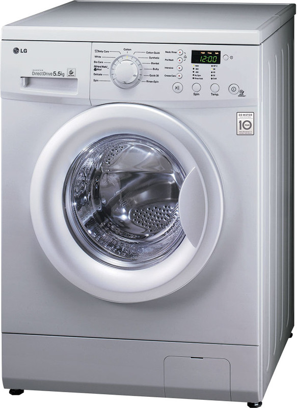 LG 5.5 kg Fully Automatic Front Load with In-built Heater(F80E3MDL2)