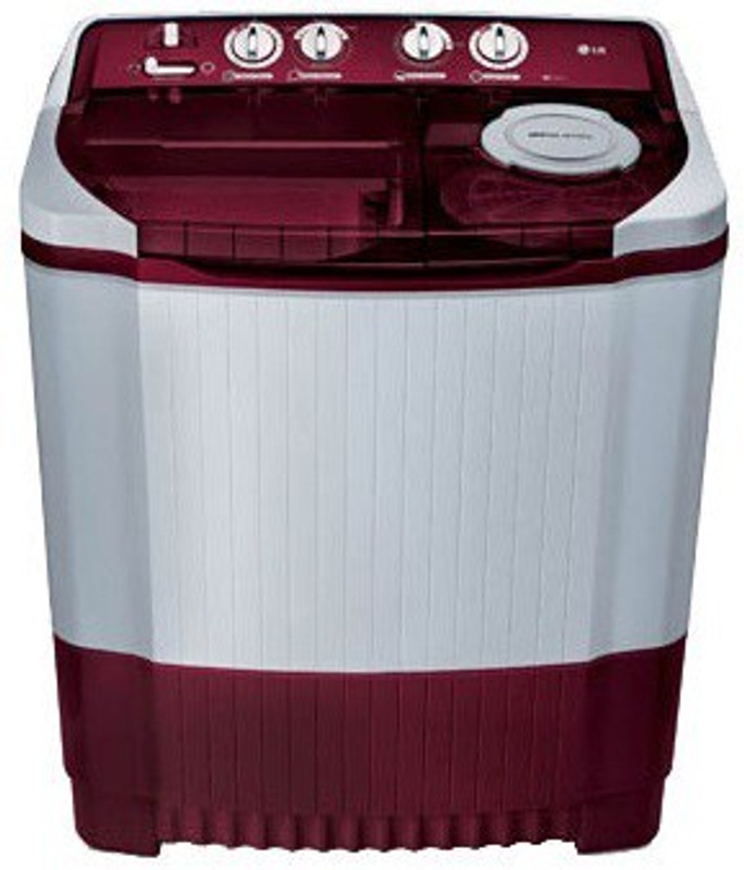 LG 8 kg Semi Automatic Top Load White, Maroon(P9032R3SM)