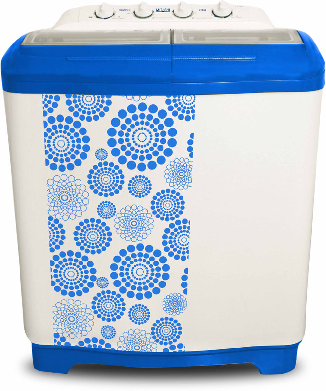 Mitashi 7.5 kg Semi Automatic Top Load White, Blue(MiSAWM75v10) Mitashi 7.5 kg Semi Automatic Top Load White, Blue(MiSAWM75v10)