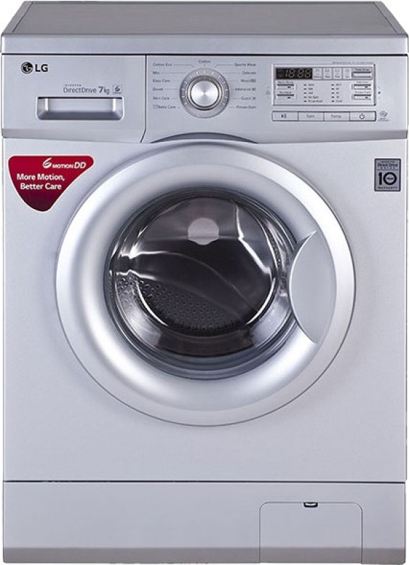 LG 7 kg Fully Automatic Front Load with In-built Heater Silver(FH0B8QDL25)