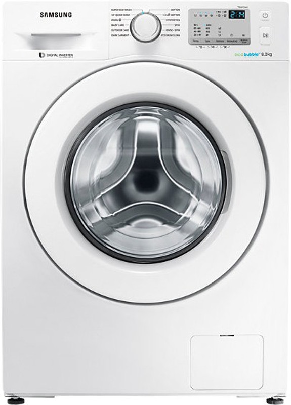 Samsung 8 kg Fully Automatic Front Load with In-built Heater(WW80J4213KW/TL)