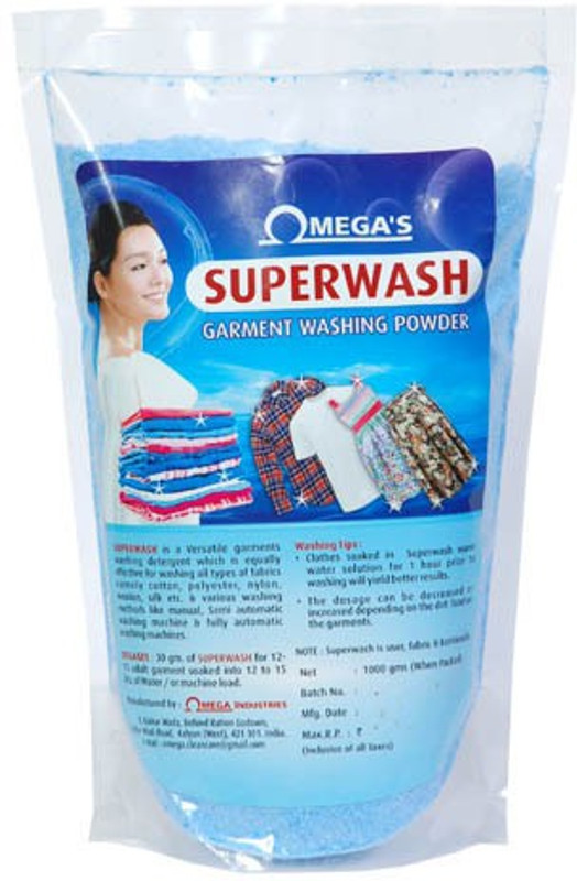 Omega Laundry Detergent 1 1000 g Washing Powder RS.330 (26.00% Off) - Flipkart