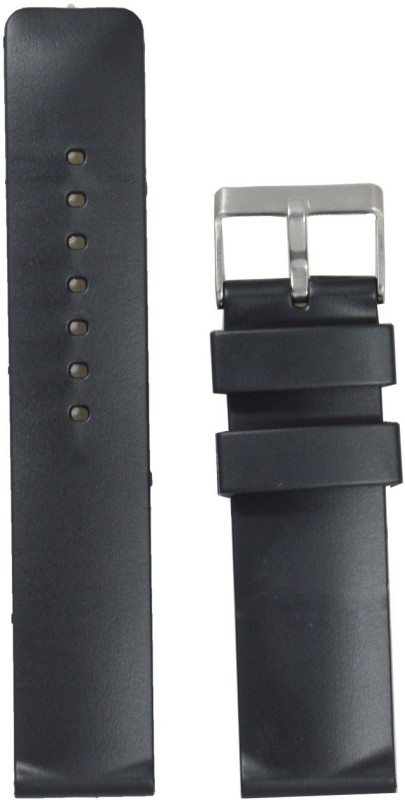 Kolet Plain 22 mm PVC Watch Strap(Black)