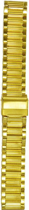 Kolet Gold Plated 18R 18 mm Stainless Steel Watch Strap(Gold)
