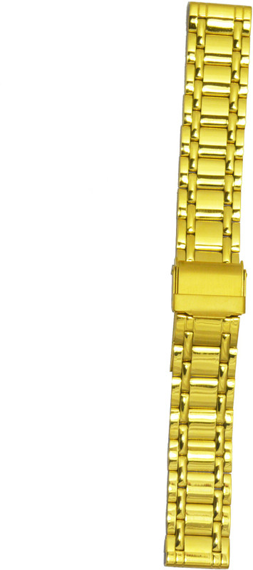 Kolet Gold Plated 18 mm Stainless Steel Watch Strap(Gold)