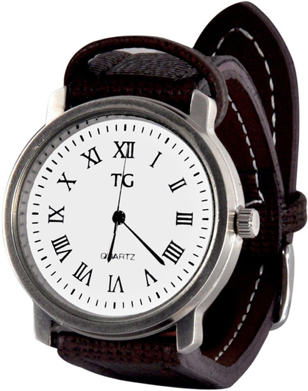 Techno Gadgets Watch 001 25 mm Leather Watch Strap(White) Techno Gadgets Watch 001 25 mm Leather Watch Strap(White)