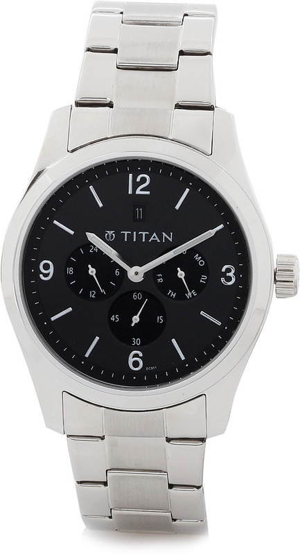 Titan 9493SM02 Steel Analog Watch - For Men