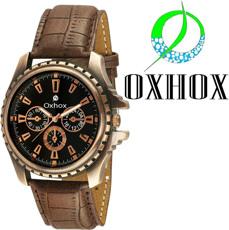 Oxhox G35A ChronoGraph Pattern Analog Watch - For Men