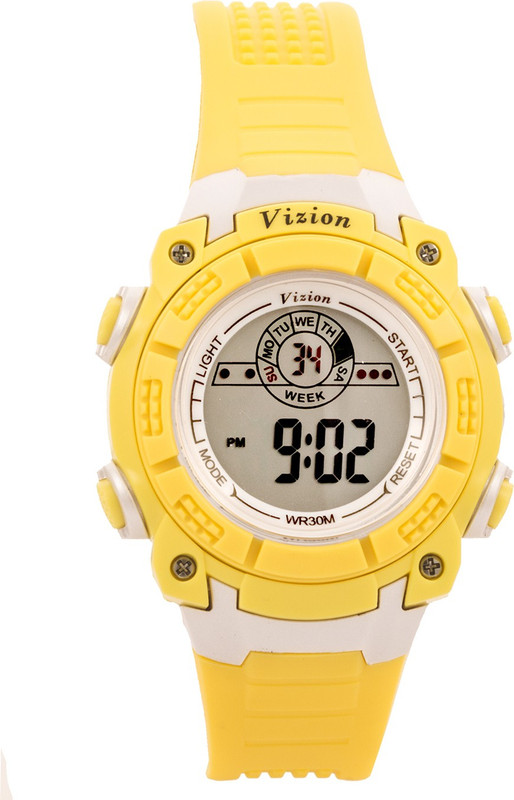 Vizion V8017076-5(Yellow) Sports series Digital Watch - For Boys & Girls Vizion V8017076-5(Yellow) Sports series Digital Watch - For Boys & Girls