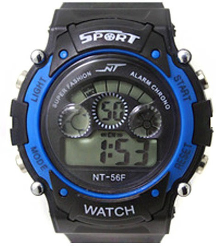 Aviva Blue In Blk Digital Watch - For Boys