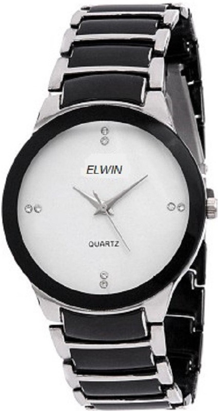 Elwin black steel doom eleganza Analog Watch - For Men