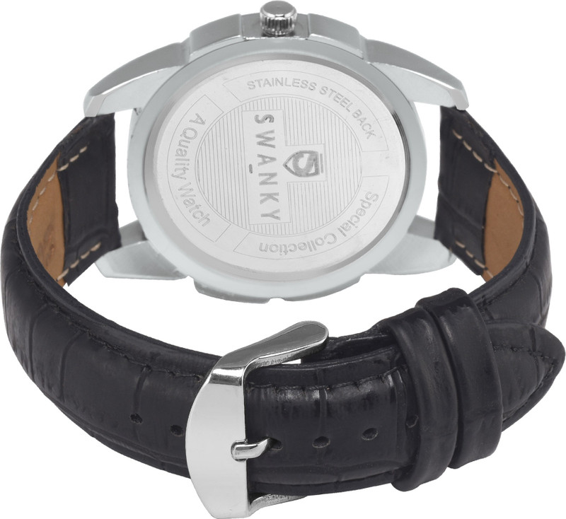 Swanky SC-MW-Dgt08-Blk Analog Watch - For Men