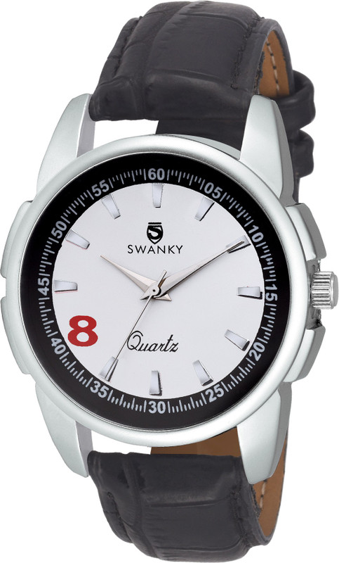 Swanky SC-MW-Dgt08-Wh Analog Watch - For Men
