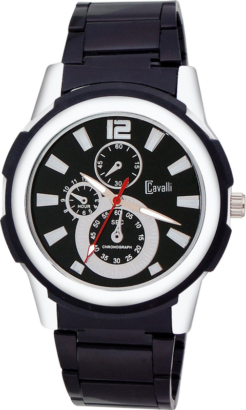 Cavalli CW082-Stunning Black Dial Analog Watch - For Men