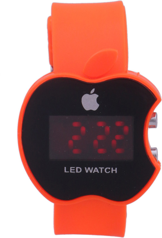 RIDASU Ri Orange Led Apple Digital Watch - For Boys & Girls RIDASU Ri Orange Led Apple Digital Watch - For Boys & Girls