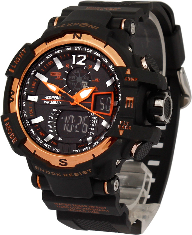 Exponi EX8 Analog-Digital Watch - For Men