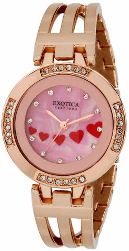 Exotica Fashions EFL-56-Pink-RG Analog Watch - For Women