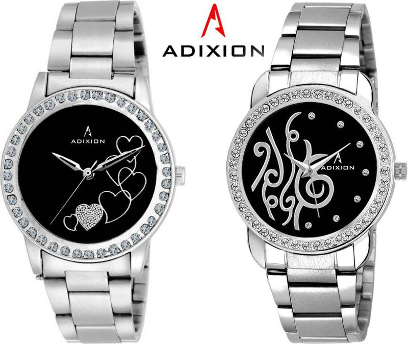 ADIXION 9404SMB101 New Stainless Steel Combo Collection Watches Analog Watch - For Women