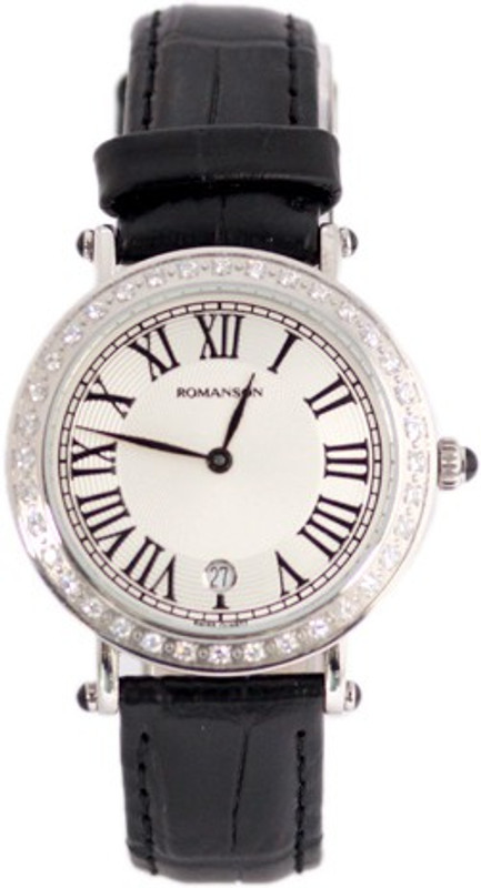 Romanson RL1253QL1WA12B Swiss Quartz Analog Watch - For Women