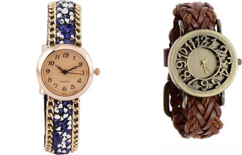 COSMIC COMBO MODEL - AMAZE tr 8838 PACK OF 2 WOMEN BRACELET WATCHES Analog Watch - For Women