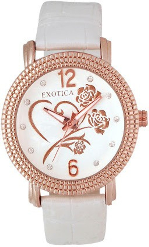 Exotica Fashions EFL-704-White Basic Analog Watch - For Women