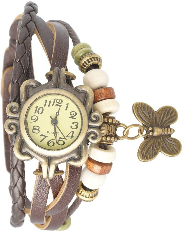 Felizer Round dial and Butterfly charm Analog Watch - For Women Felizer Round dial and Butterfly charm Analog Watch - For Women