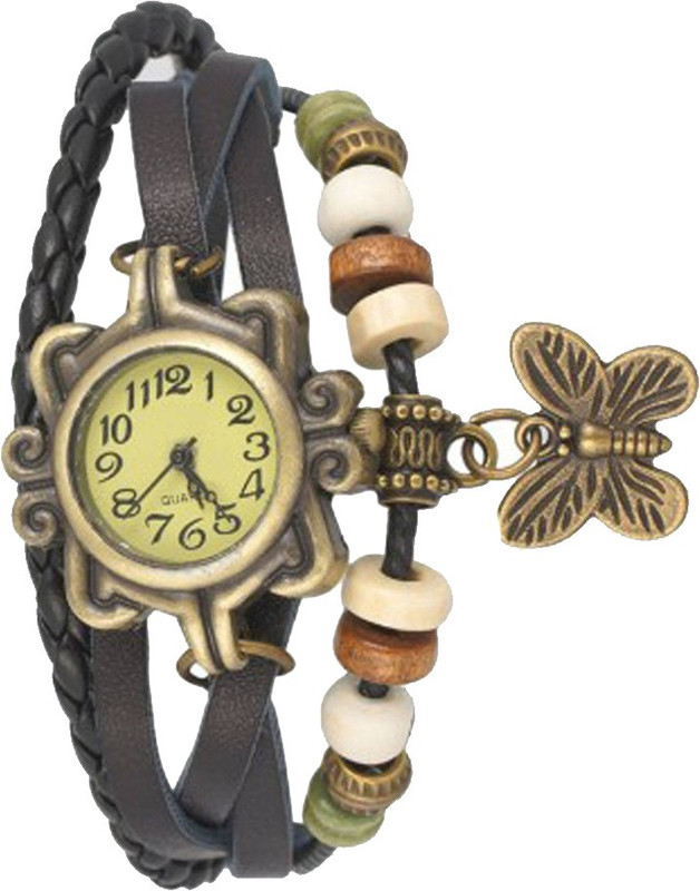 Ely VB-303 Vintage Butterfly Analog Watch - For Girls