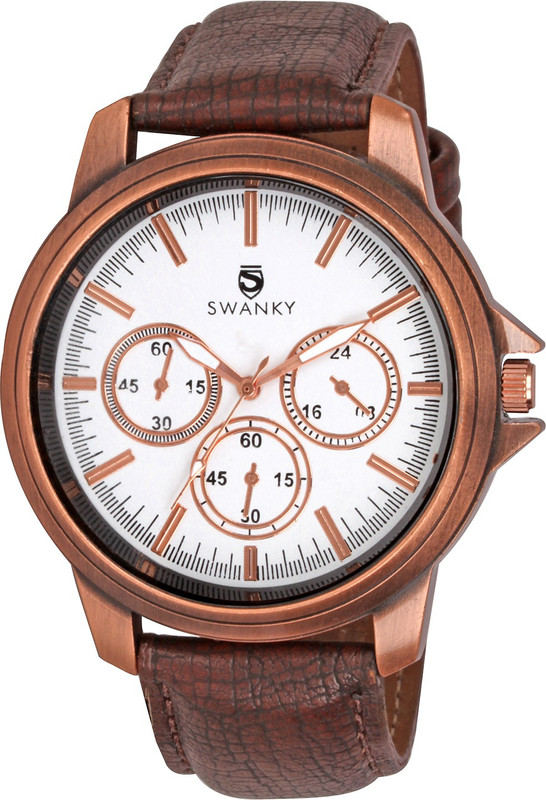 Swanky SC-MW-CrnSty04-Wh No Analog Watch - For Men