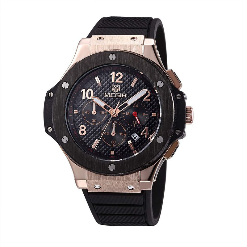 Megir 3002-A2 Analog Watch - For Men