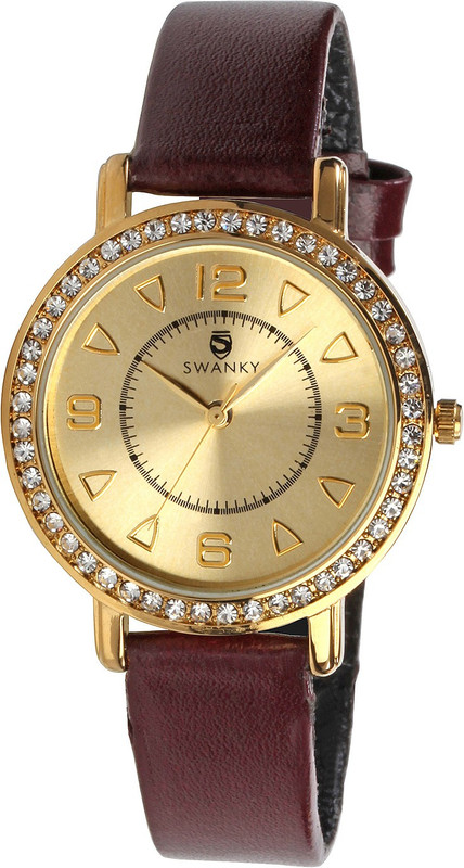 Swanky SC-WW-Trngl-Vdgt01-Gd No Analog Watch - For Boys